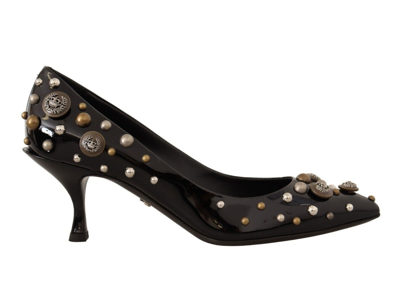 Dolce & Gabbana Chic Studded Leather Pumps