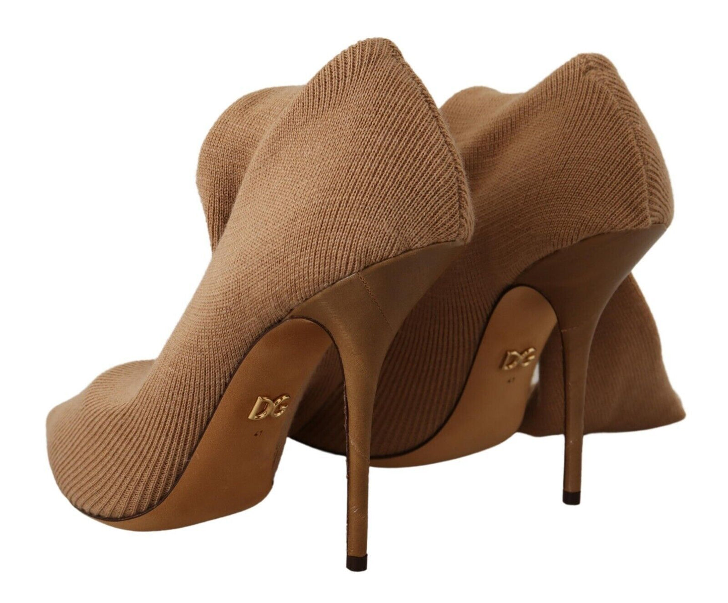 Dolce & Gabbana Chic Wool Eelskin Stiletto Booties