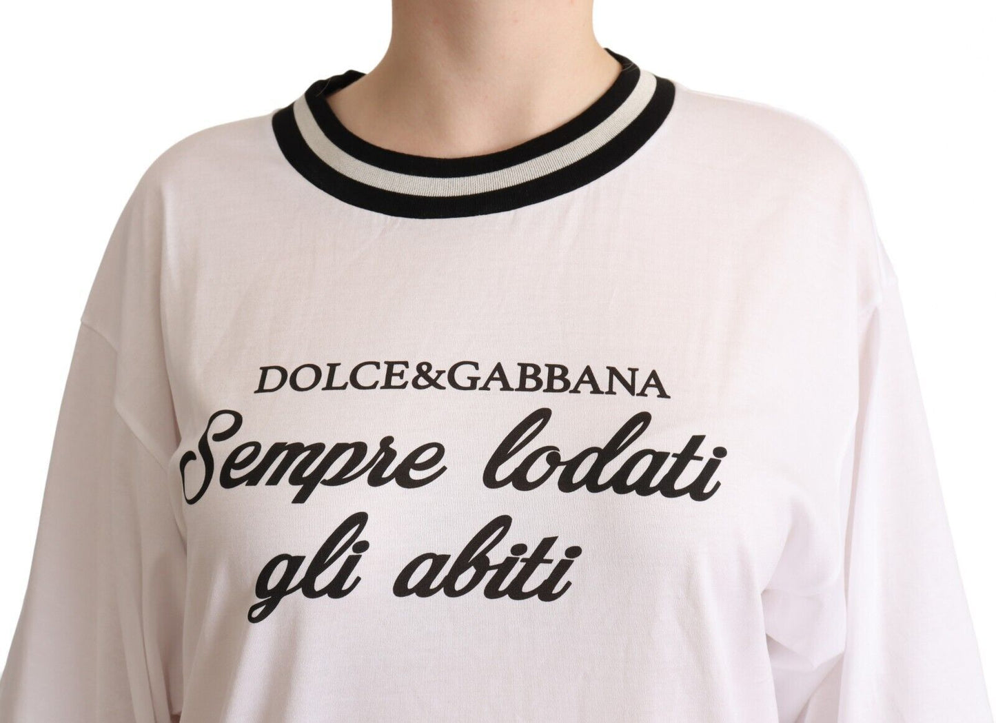 Dolce & Gabbana Timeless Monochrome Crewneck Tee