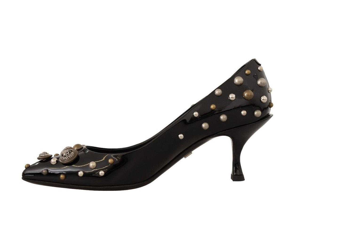 Dolce & Gabbana Chic Studded Leather Pumps