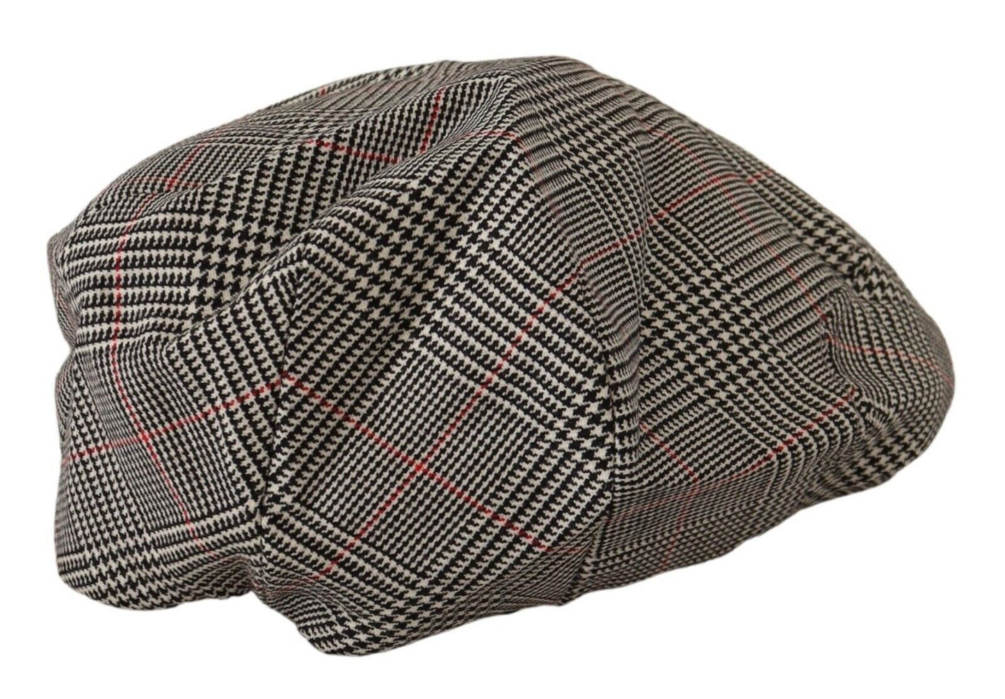 Dolce & Gabbana Elegant Tartan Newsboy Cap in Virgin Wool