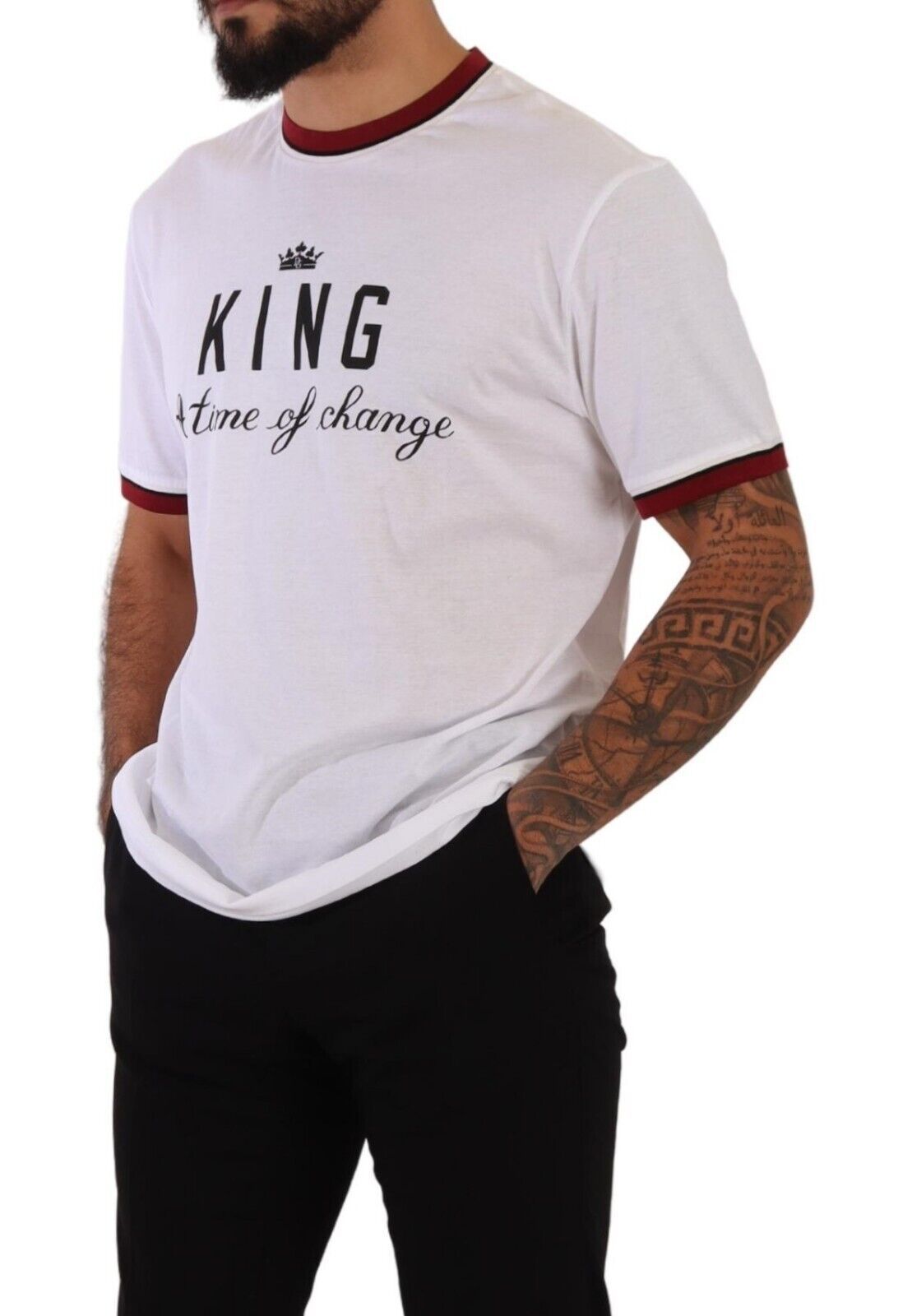 Dolce & Gabbana Regal Crown Print Crew Neck Tee