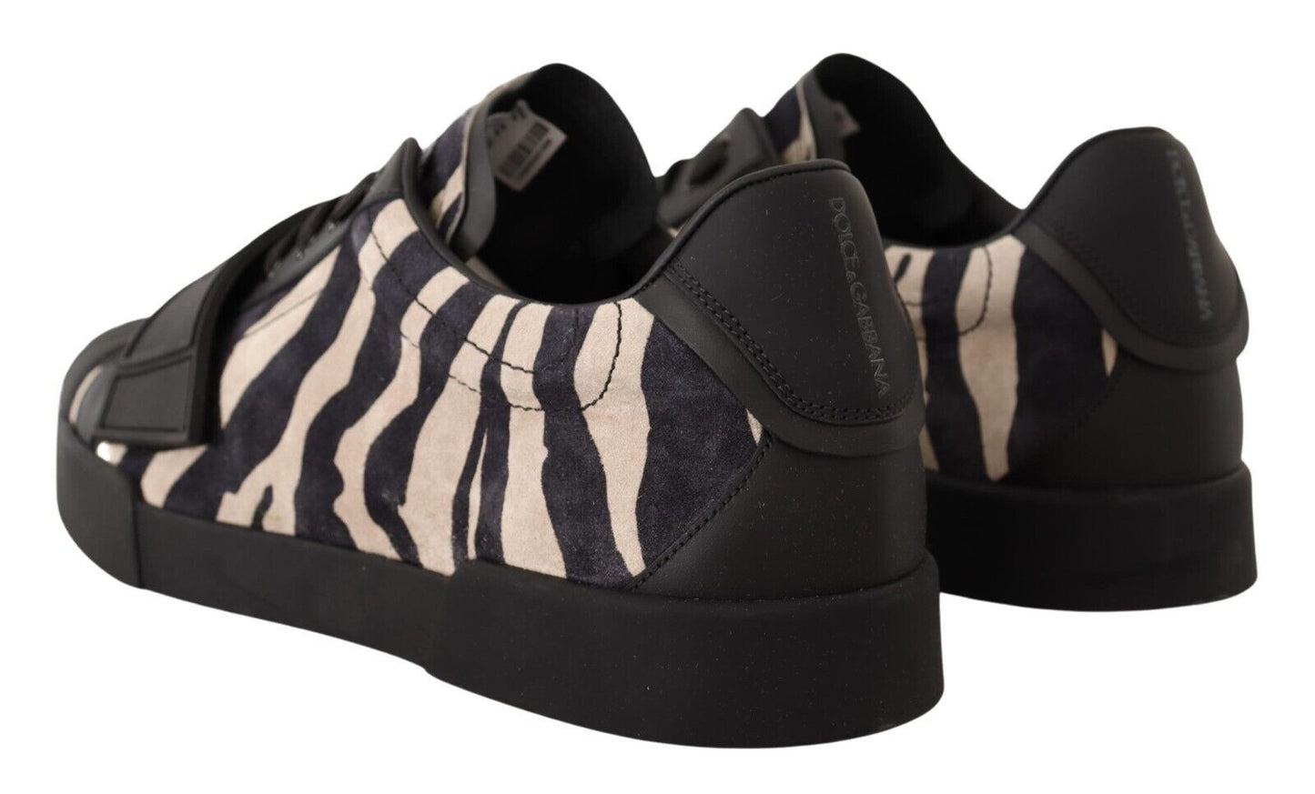 Dolce & Gabbana Zebra Inspired Suede Sneakers - Casual Luxury