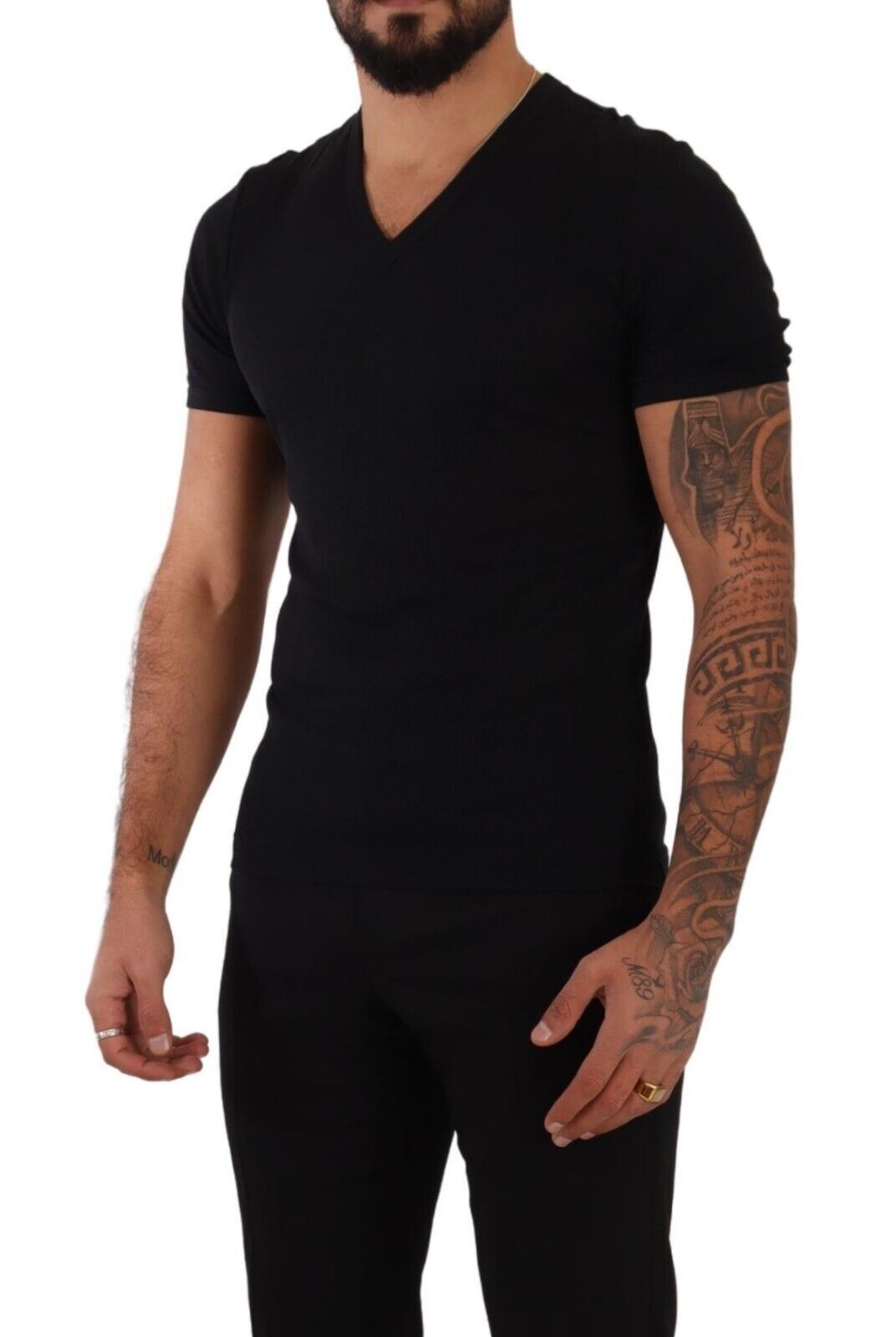 Dolce & Gabbana Elegant V-Neck Silk Blend Tee