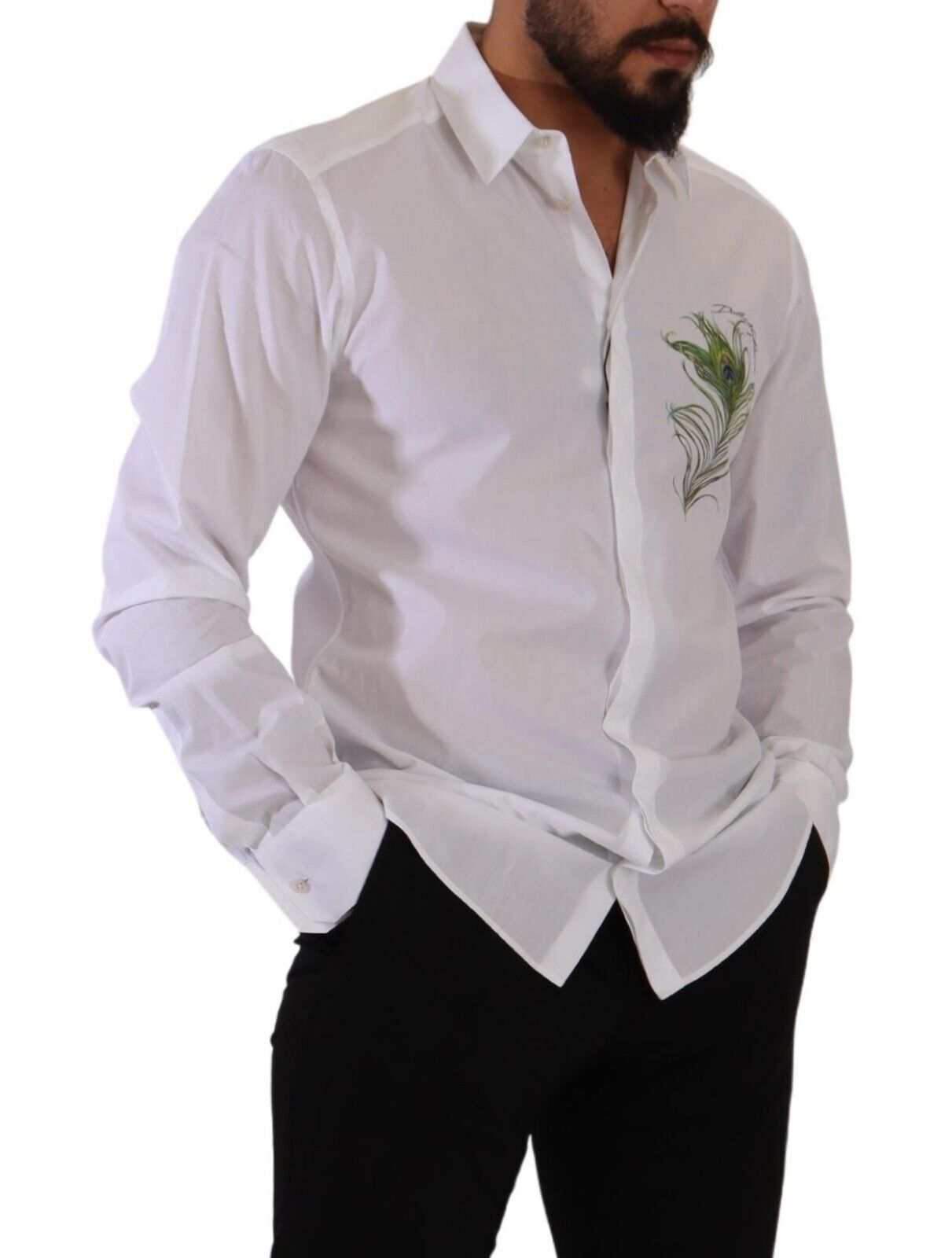 Dolce & Gabbana Elegant White Cotton Dress Shirt