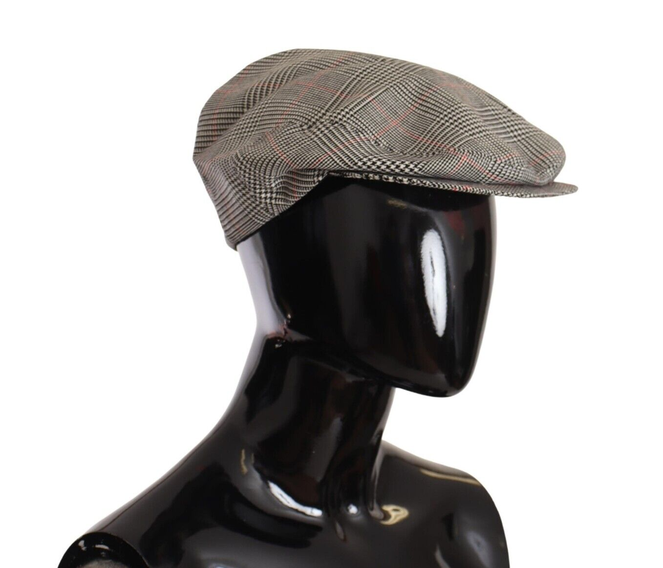 Dolce & Gabbana Elegant Tartan Newsboy Cap in Virgin Wool