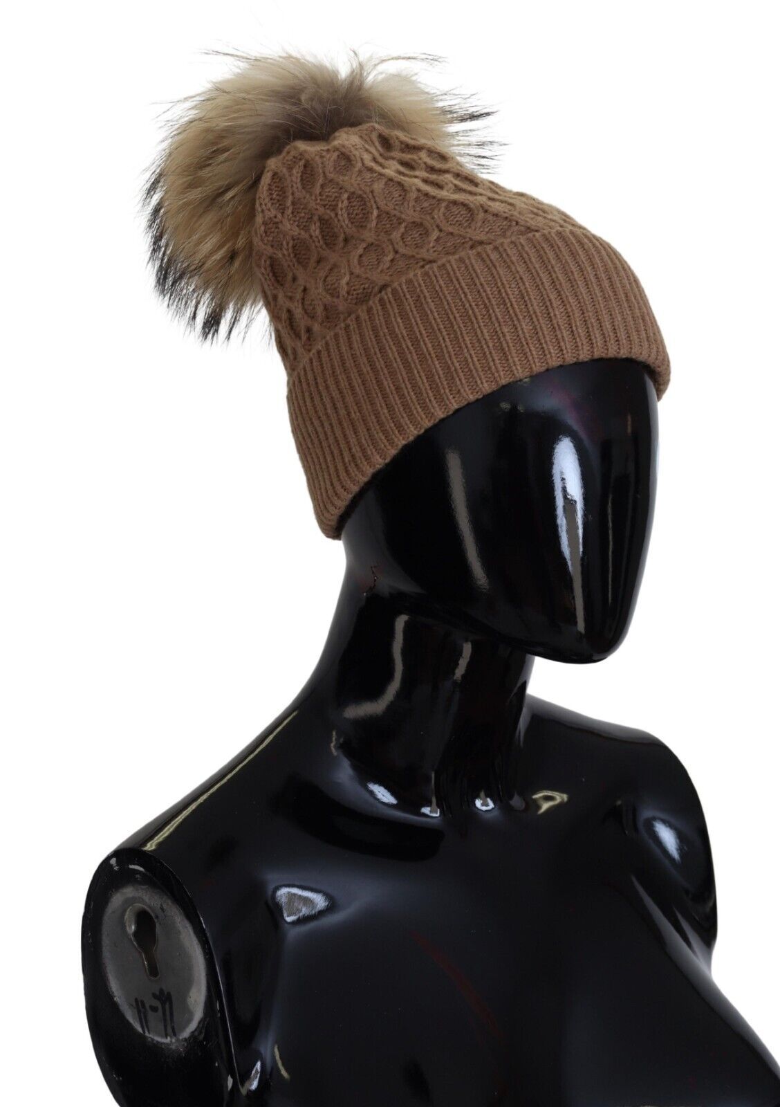 Dolce & Gabbana Elegant Camel Beanie Hat in Luxurious Brown Hue