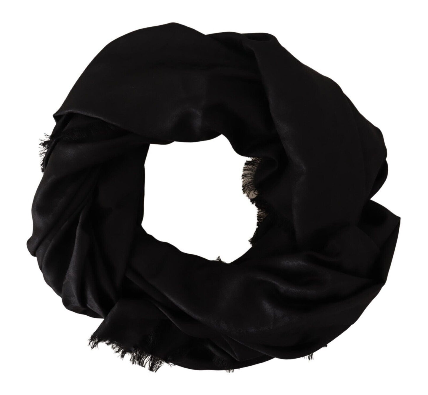 Dolce & Gabbana Elegant Silk Blend Fringed Scarf