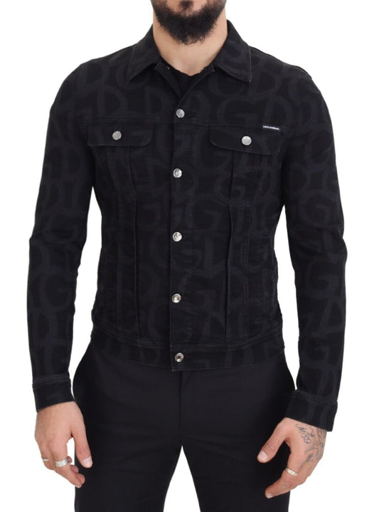 Dolce & Gabbana Iconic Black Cotton Denim Jacket