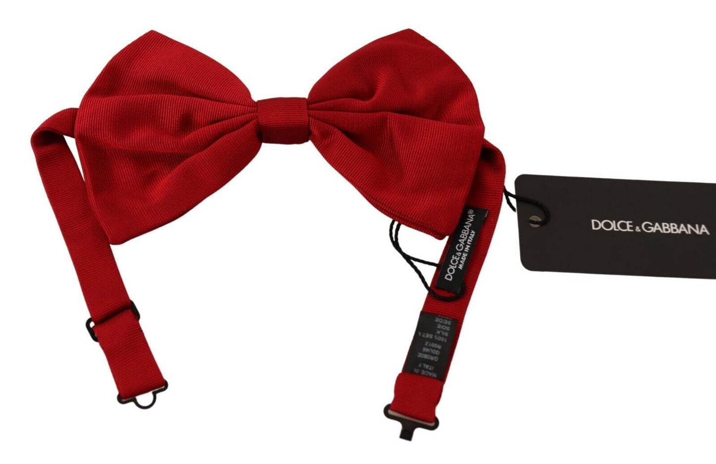 Dolce & Gabbana Elegant Red Silk Bow Tie