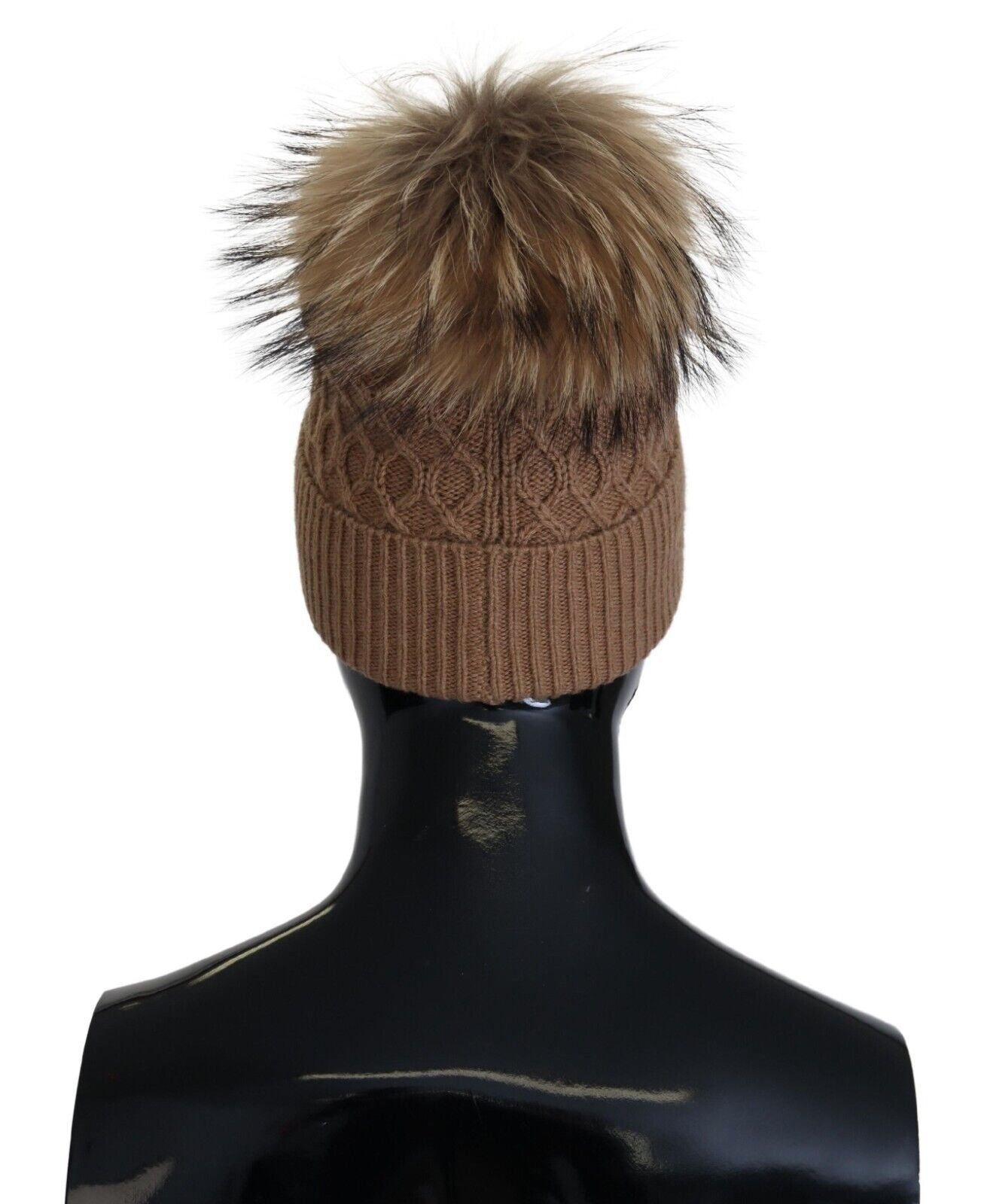 Dolce & Gabbana Elegant Camel Beanie Hat in Luxurious Brown Hue