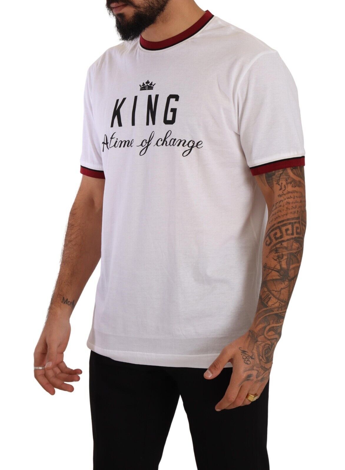 Dolce & Gabbana Regal Crown Print Crew Neck Tee