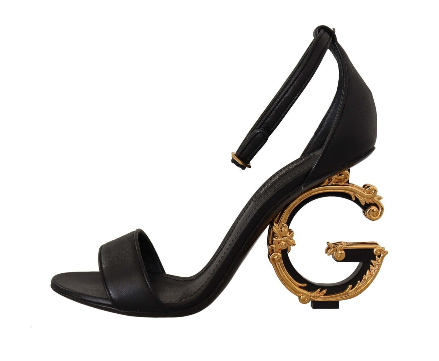 Dolce & Gabbana Elegant Ankle Strap Heels with Iconic DG Logo