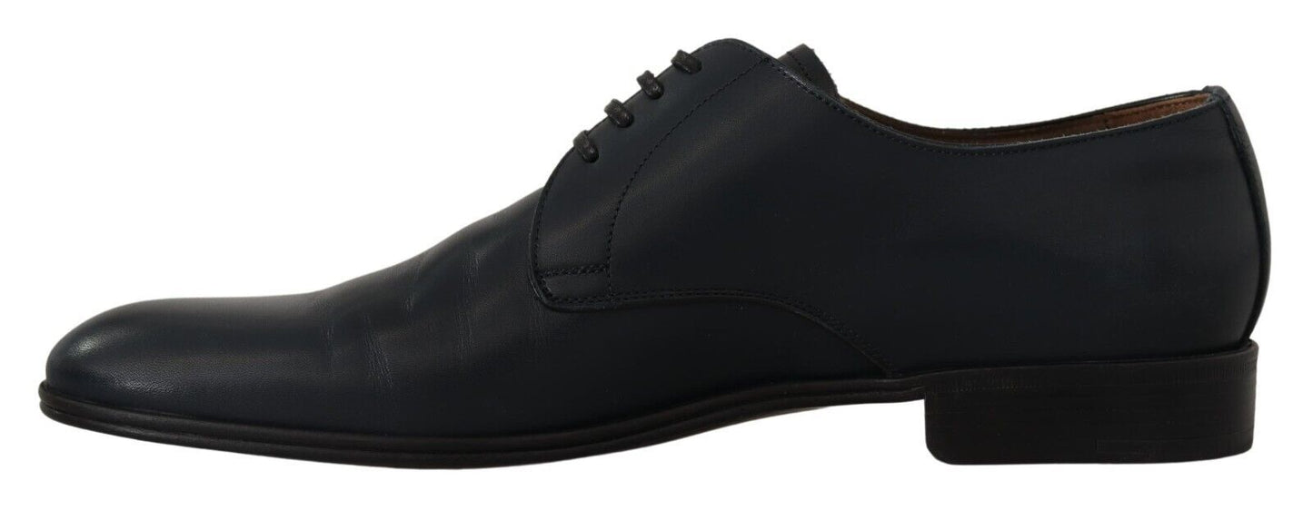 Dolce & Gabbana Elegant Navy Blue Derby Formal Shoes