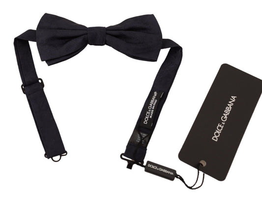 Dolce & Gabbana Elegant Silk Black Bow Tie