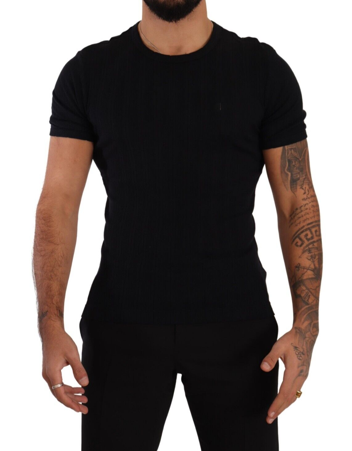 Dolce & Gabbana Elegant V-Neck Silk Blend Tee