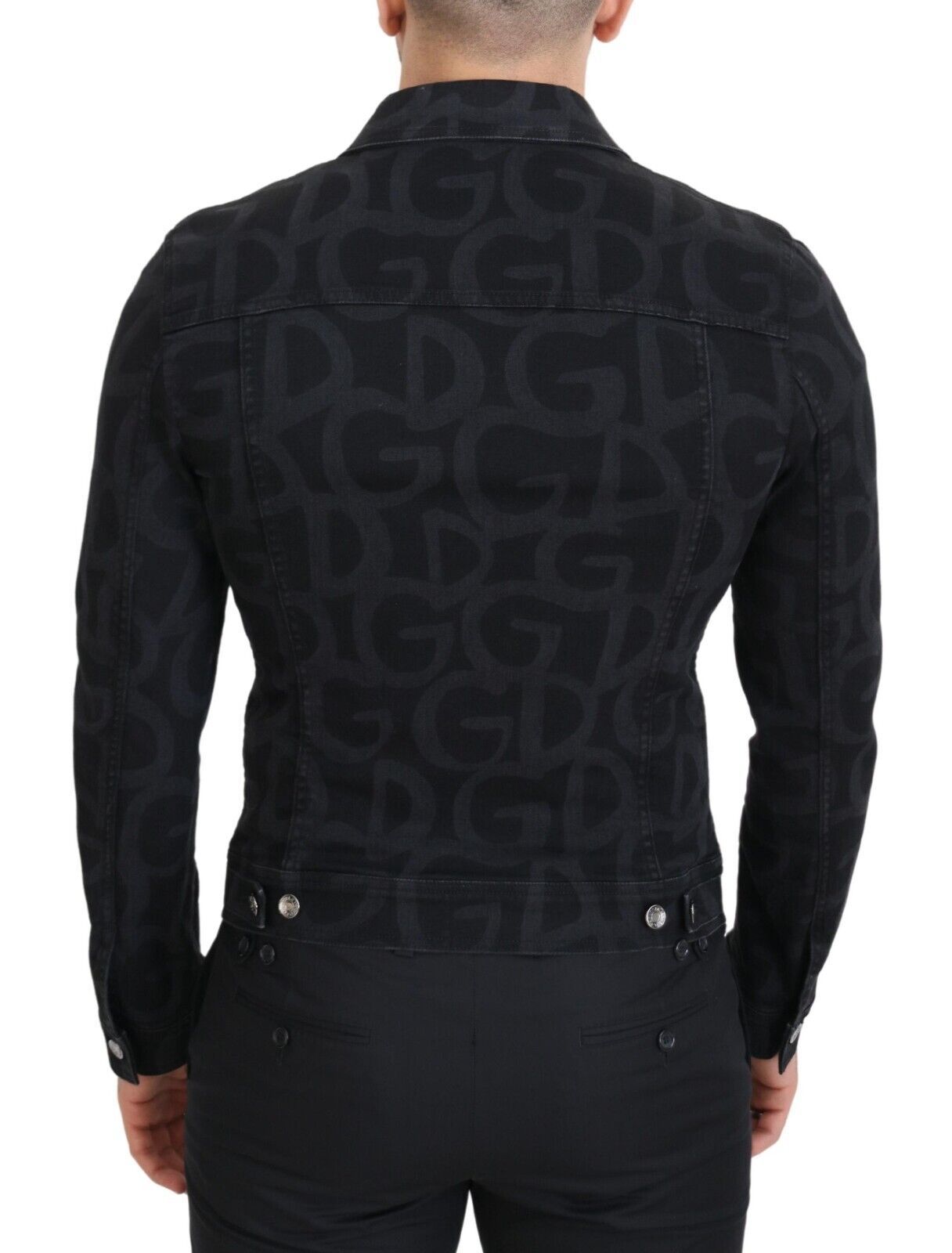 Dolce & Gabbana Iconic Black Cotton Denim Jacket