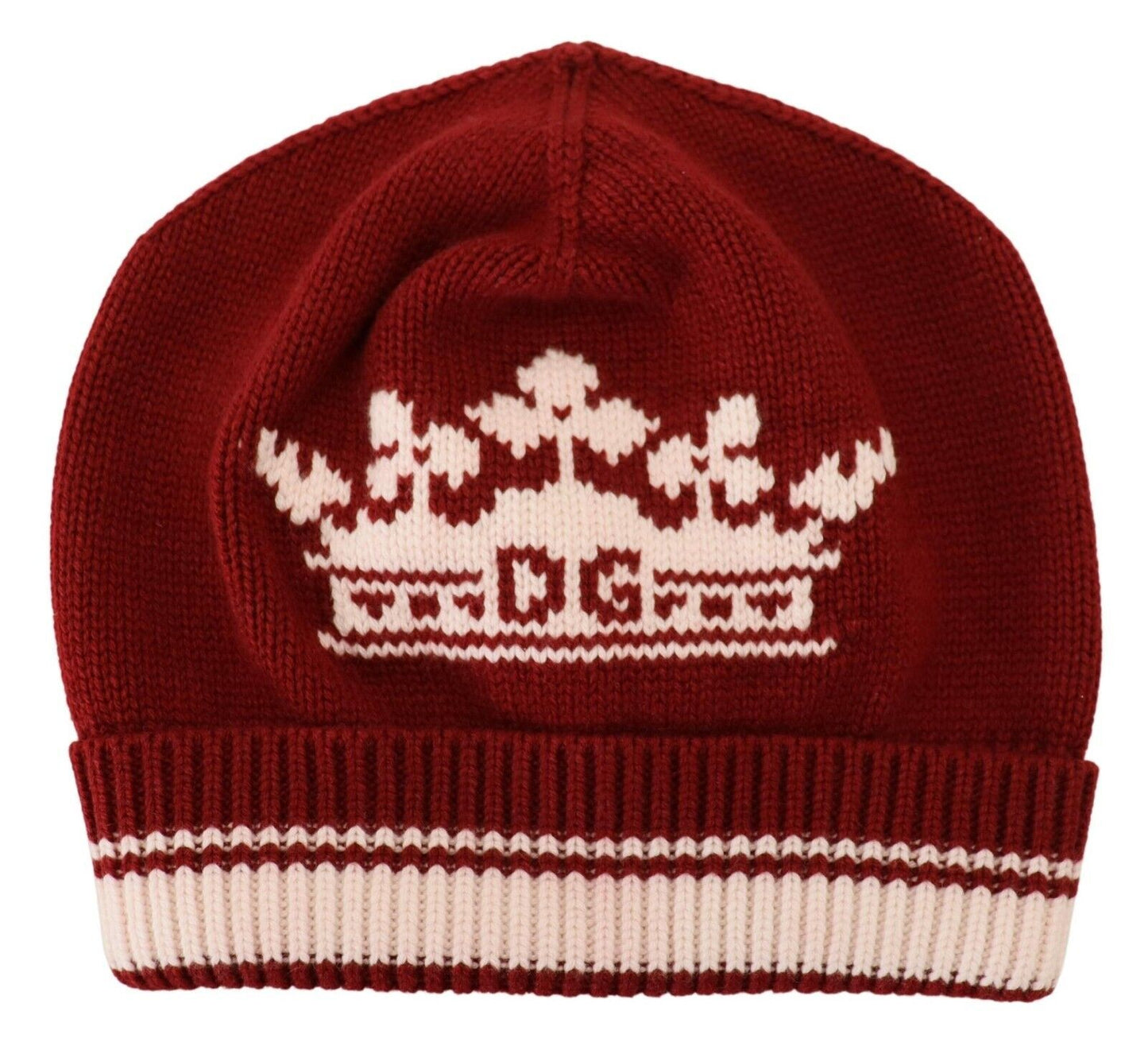 Dolce & Gabbana Elegant Cashmere Beanie - Vibrant Red Hue