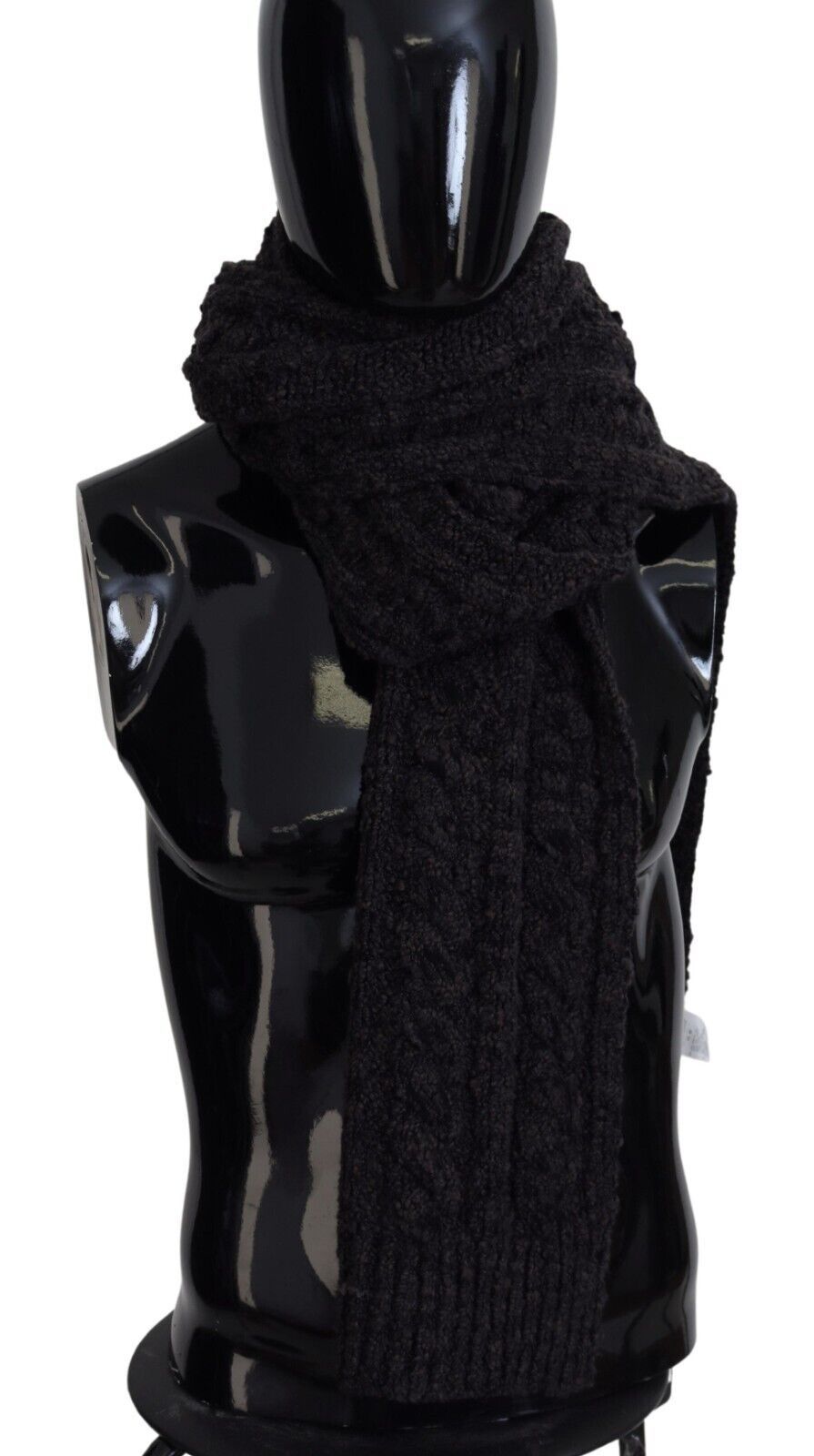 Dolce & Gabbana Elegant Black Wool Blend Scarf for Men