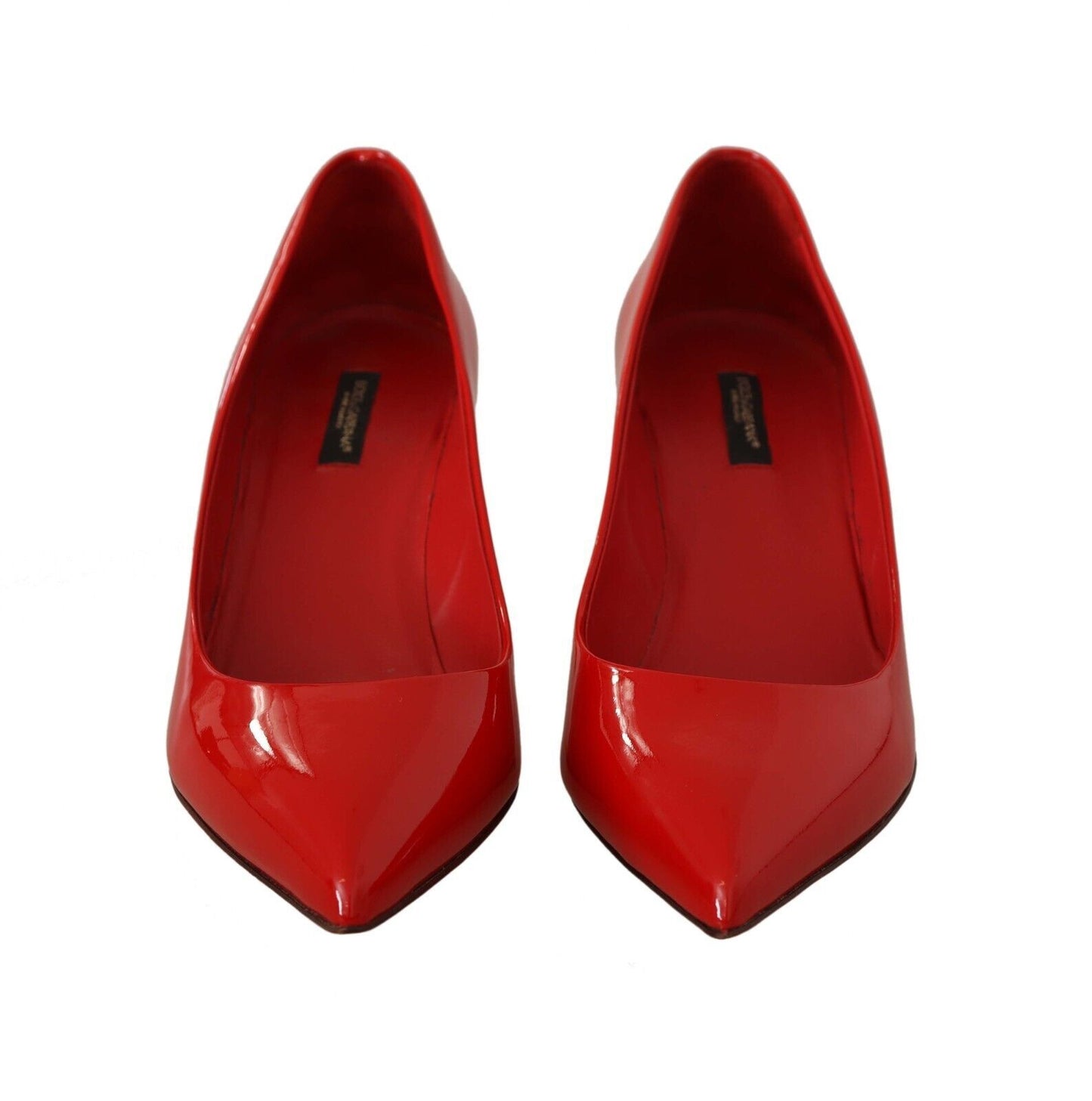 Dolce & Gabbana Red Patent Leather Heels - Timeless Elegance