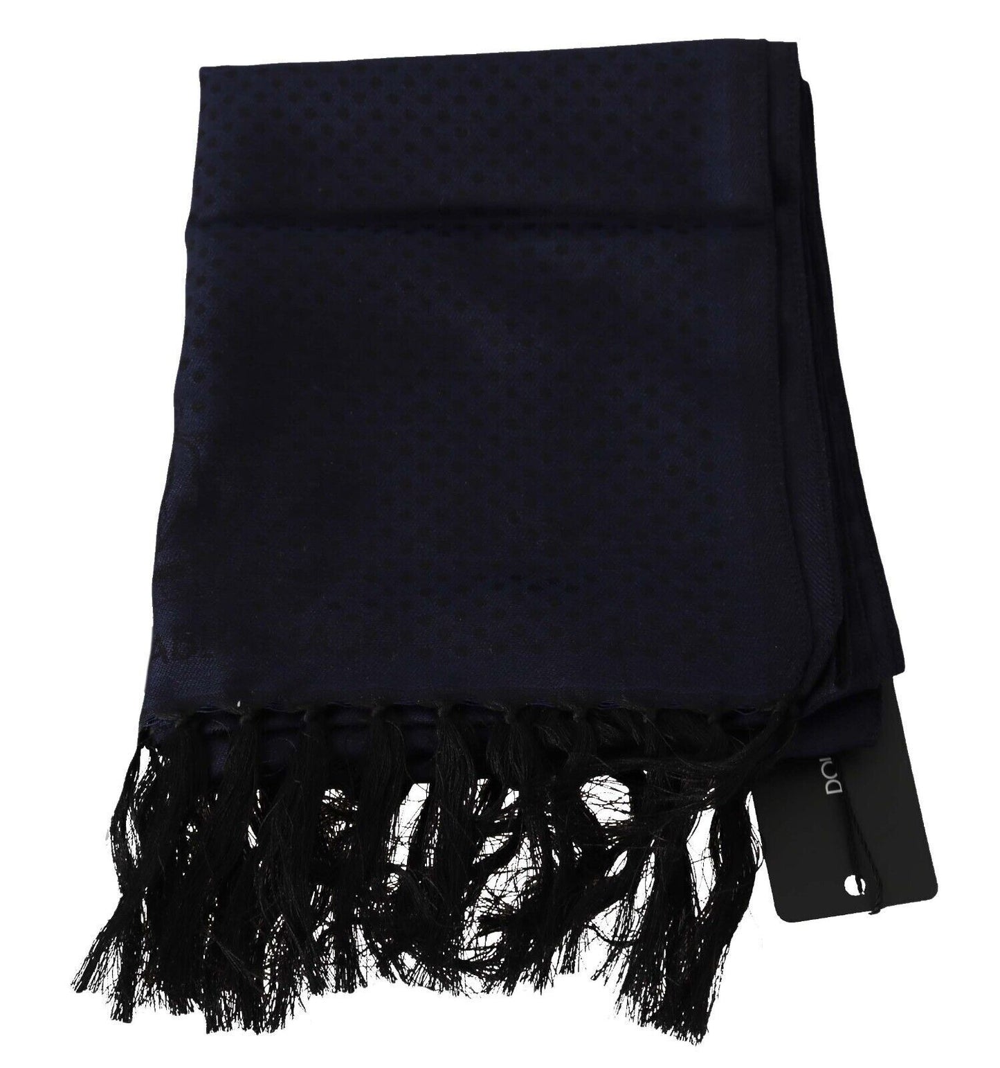 Dolce & Gabbana Elegant Silk Blend Fringed Scarf