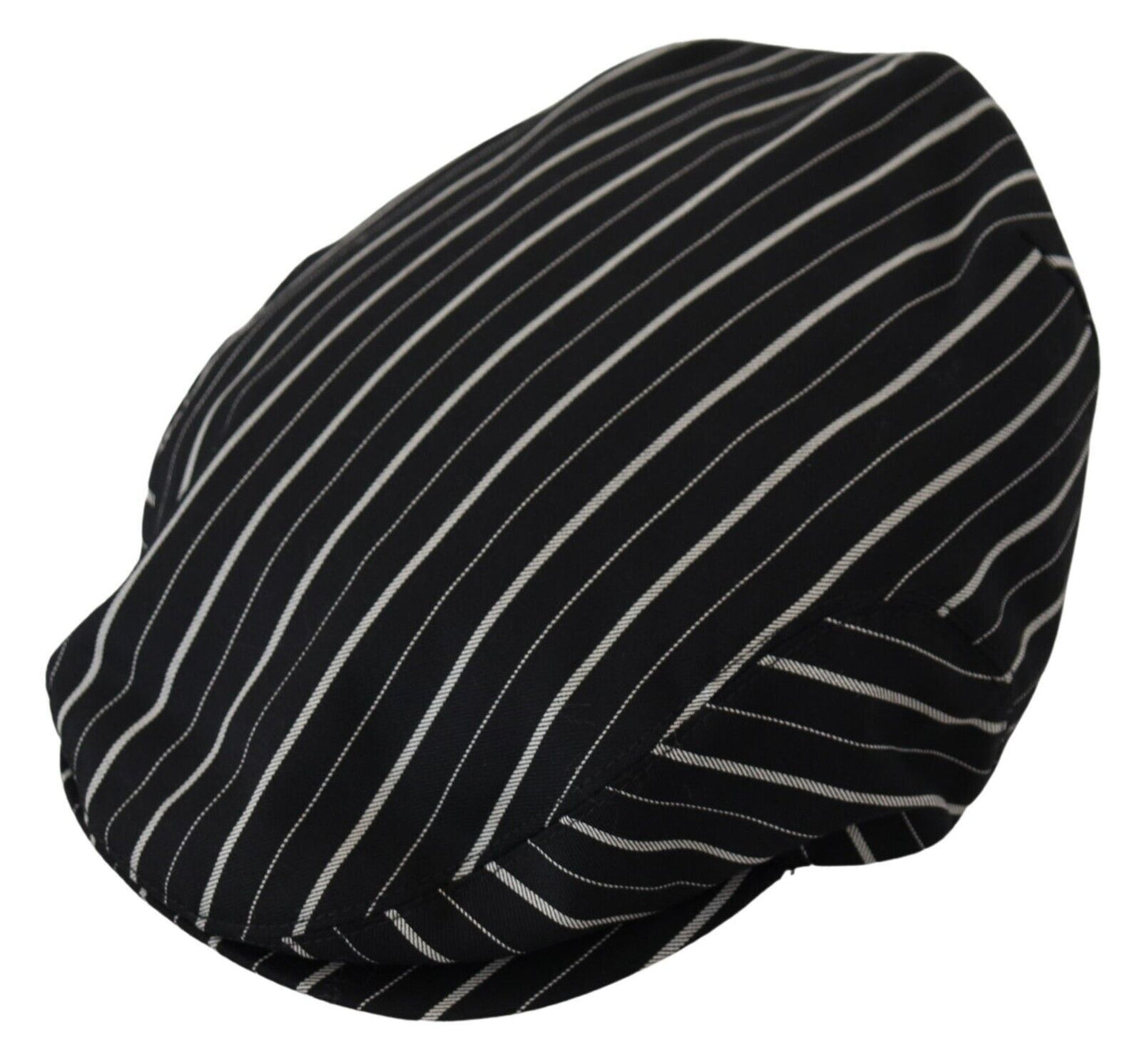 Dolce & Gabbana Chic Black and White Newsboy Cap