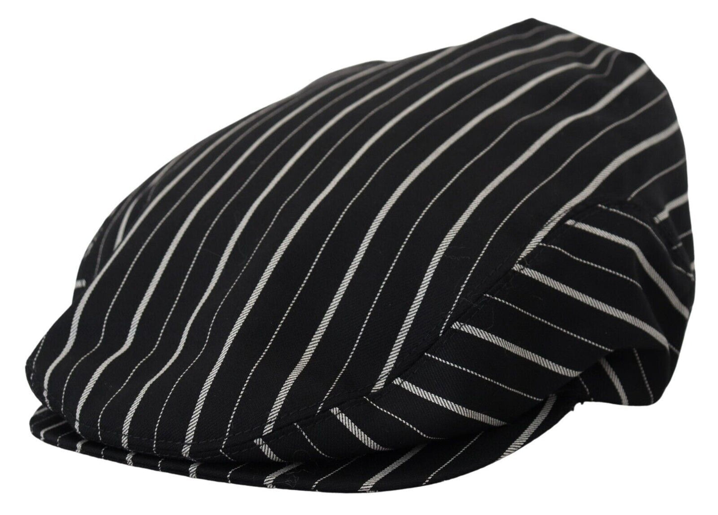 Dolce & Gabbana Chic Black and White Newsboy Cap