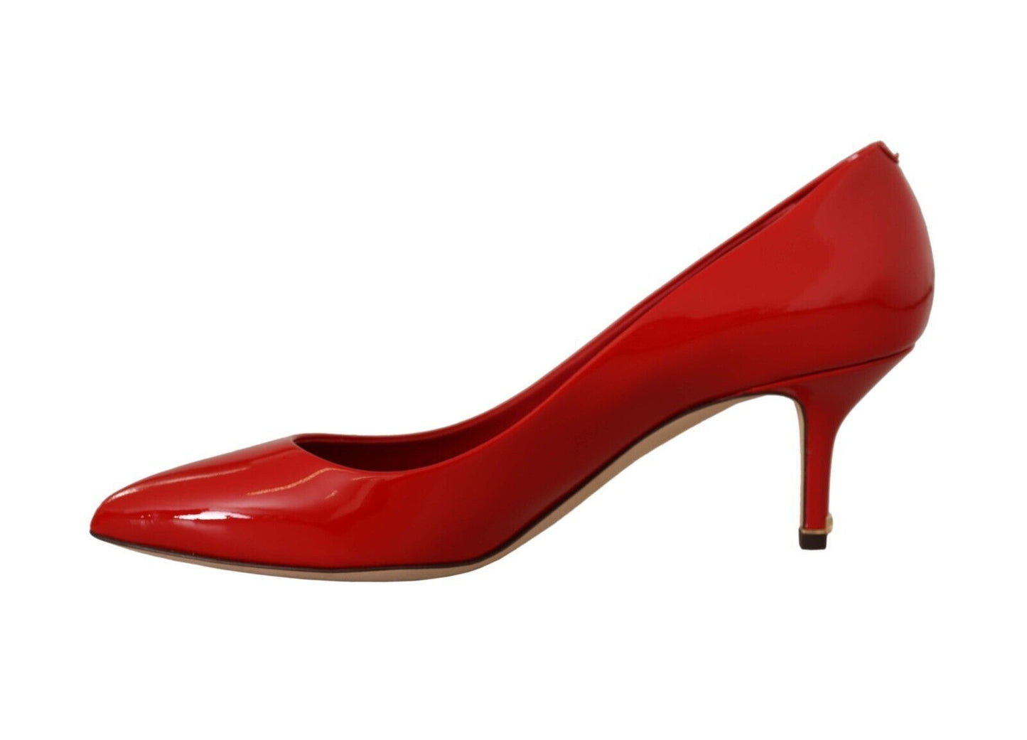 Dolce & Gabbana Red Patent Leather Heels - Timeless Elegance