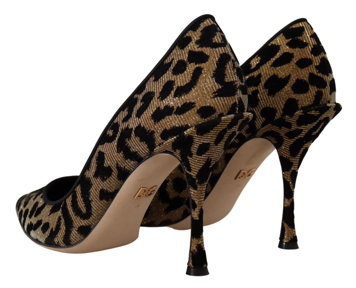 Dolce & Gabbana Elegant Leopard Print Heels Pumps