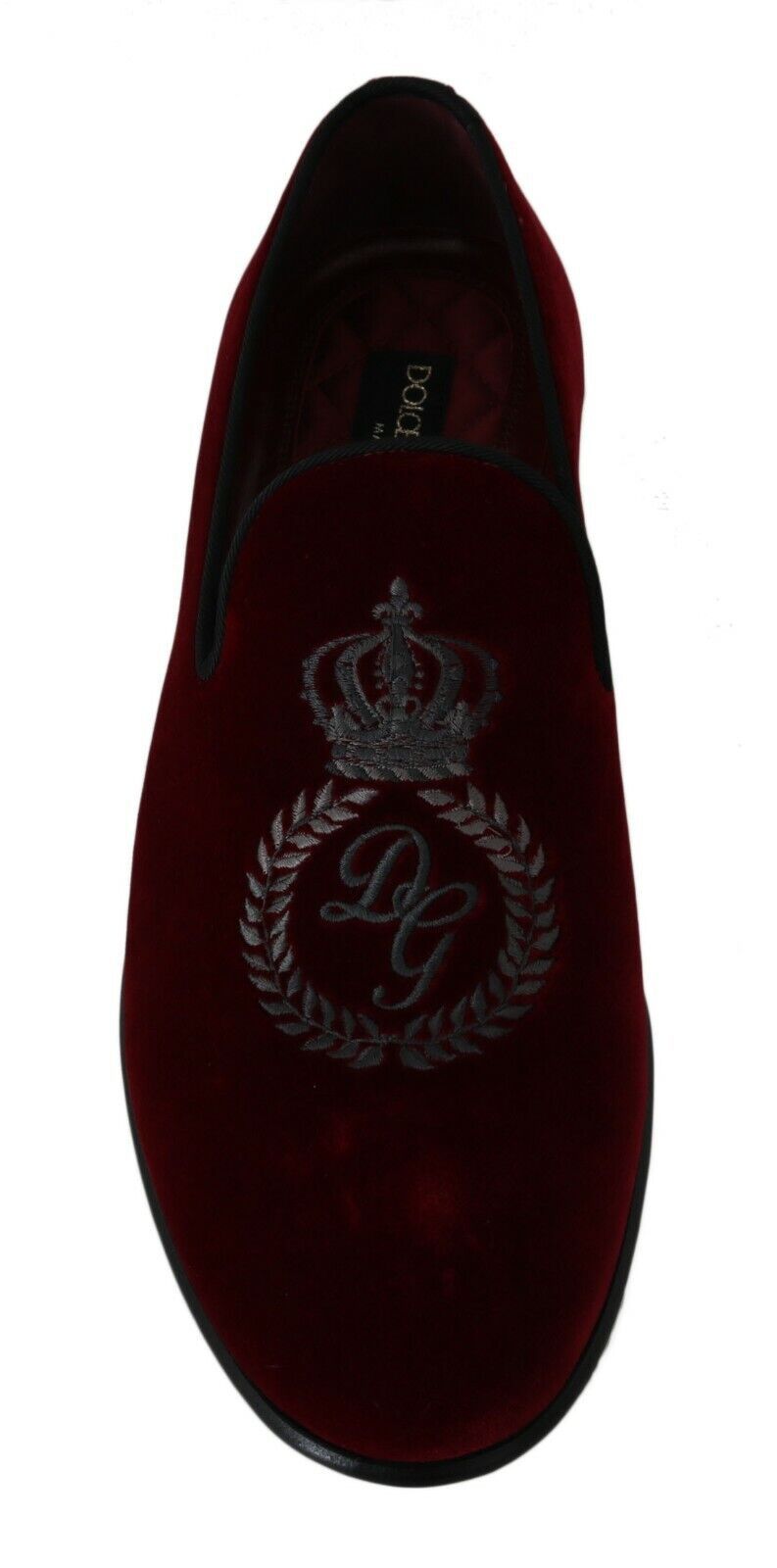 Dolce & Gabbana Elegant Bordeaux Velvet Loafers