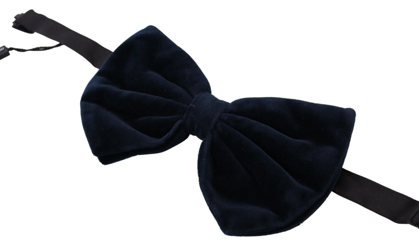 Dolce & Gabbana Exclusive Blue Silk Blend Bow Tie