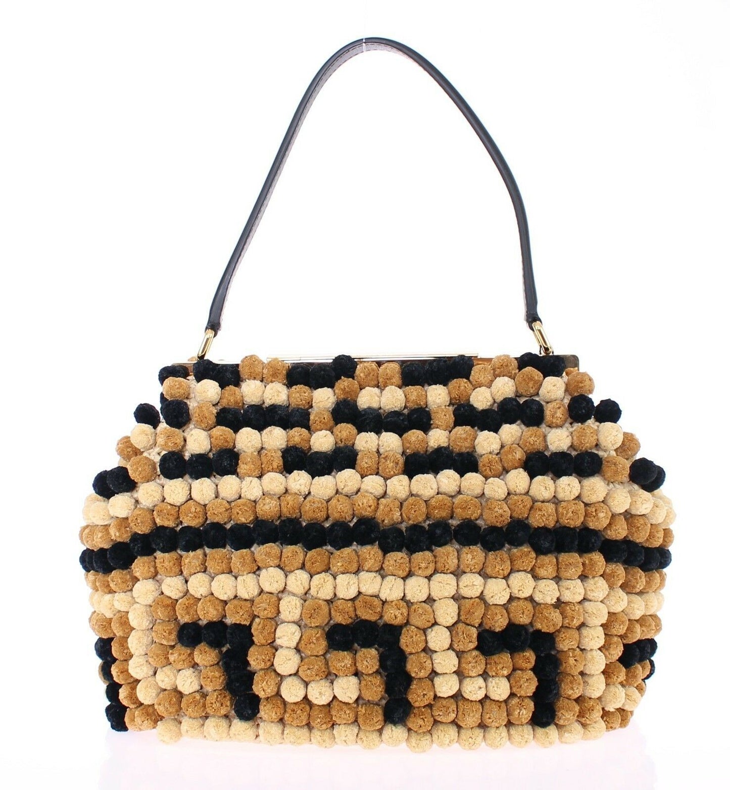 Dolce & Gabbana Elegant Beaded Viscose Frame Bag