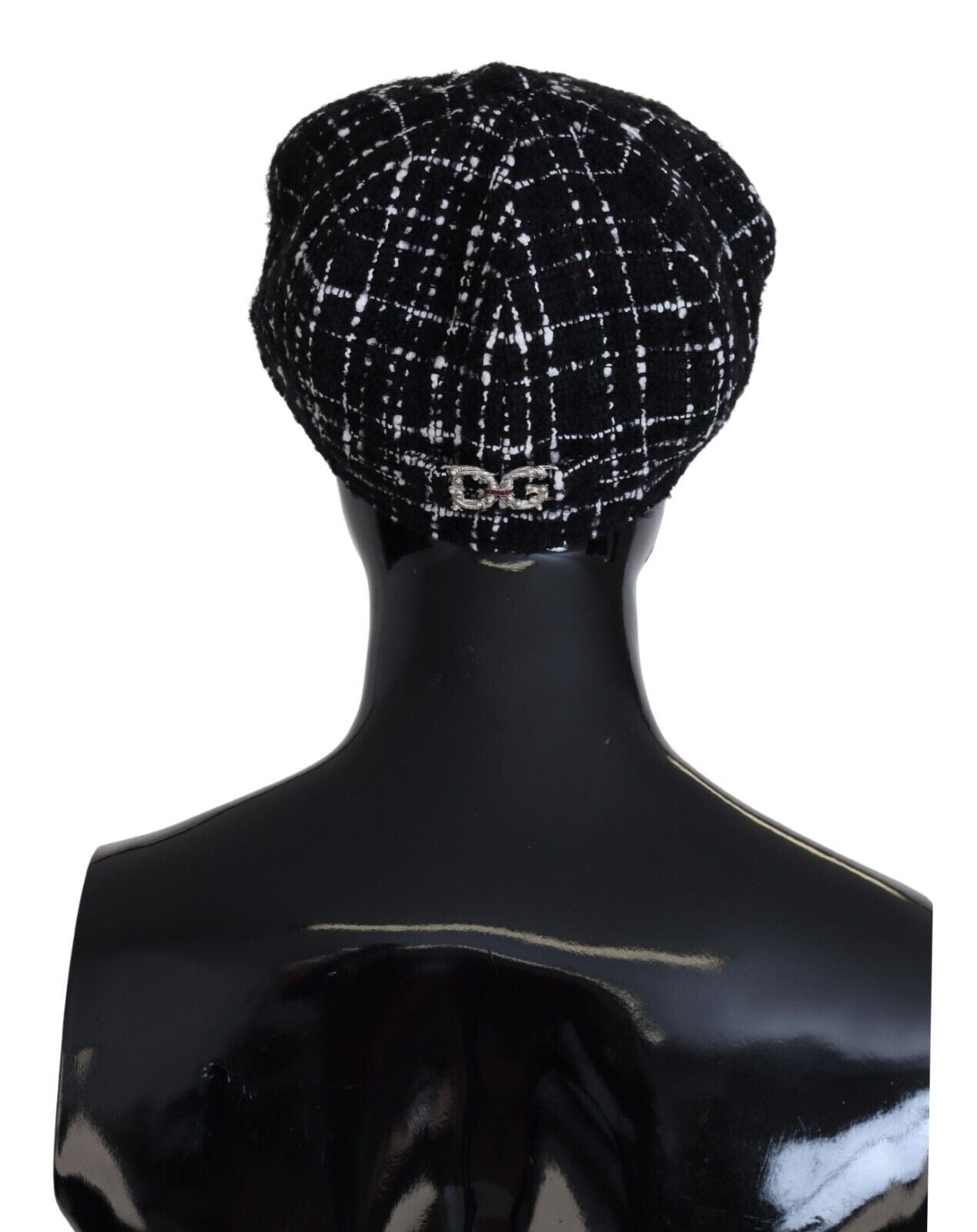 Dolce & Gabbana Chic Black Cabbie Hat with Luxurious Blend