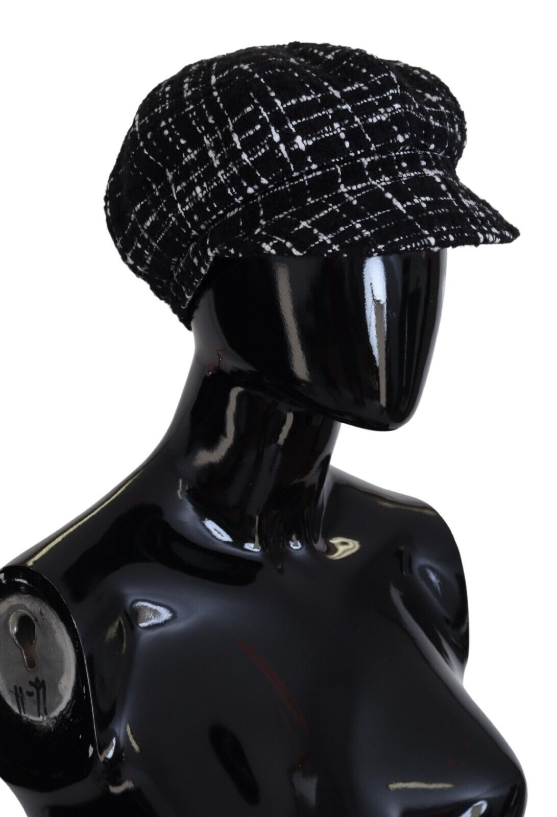 Dolce & Gabbana Chic Black Cabbie Hat with Luxurious Blend