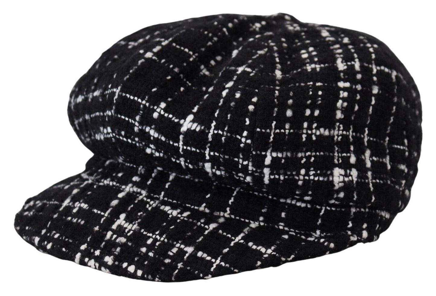 Dolce & Gabbana Chic Black Cabbie Hat with Luxurious Blend