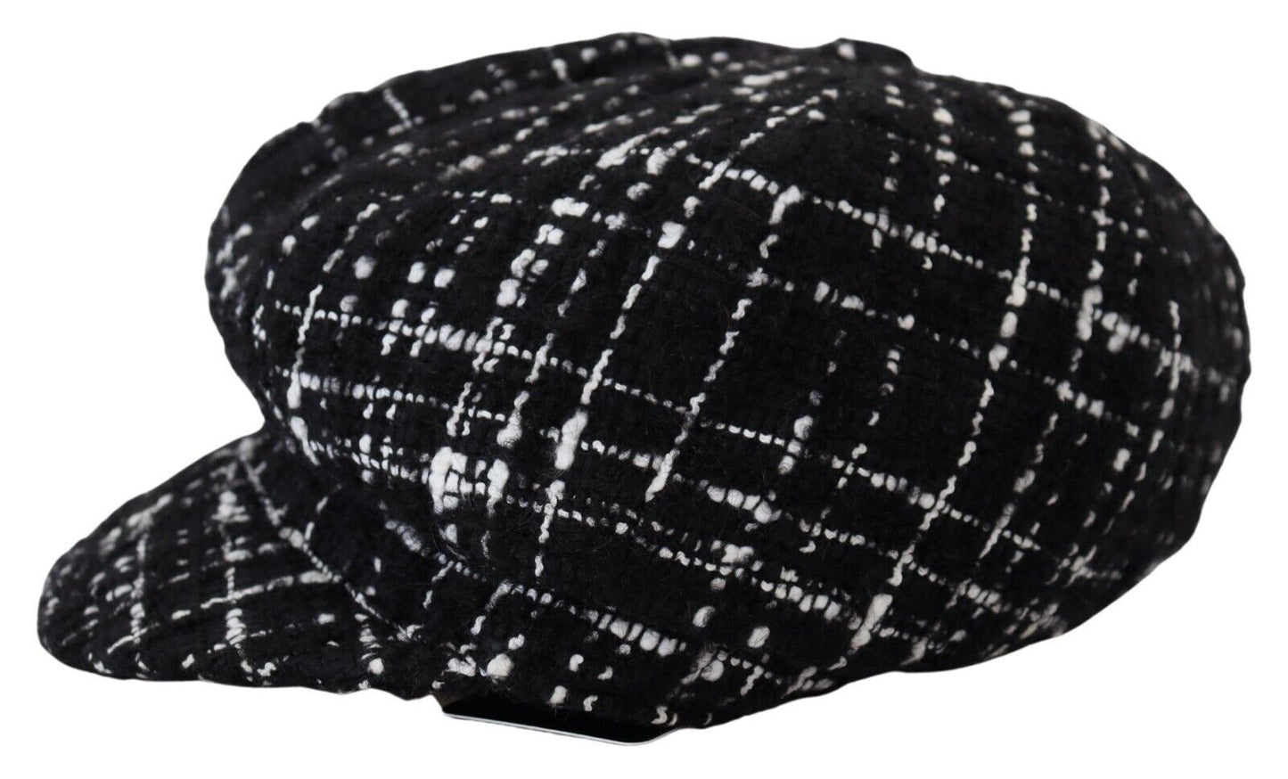 Dolce & Gabbana Chic Black Cabbie Hat with Luxurious Blend