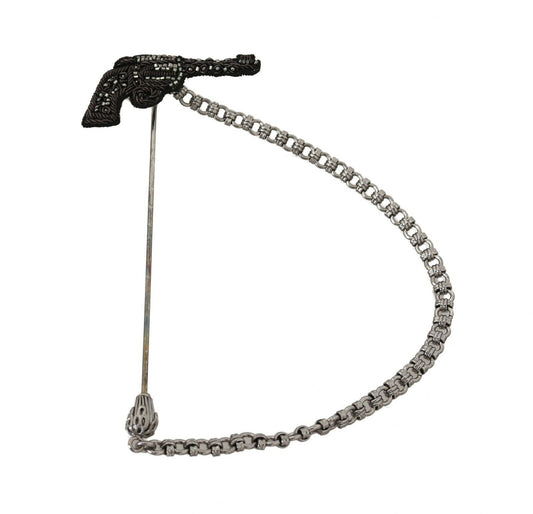 Dolce & Gabbana Elegant Silver Plated Lapel Pin