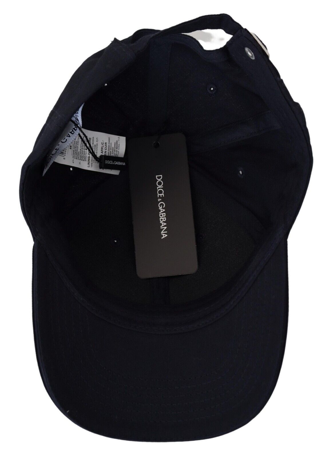 Dolce & Gabbana Elegant Dark Blue Cotton Baseball Hat