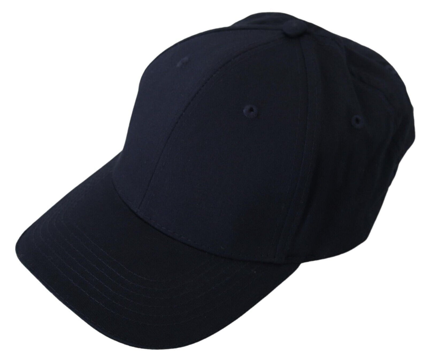 Dolce & Gabbana Elegant Dark Blue Cotton Baseball Hat