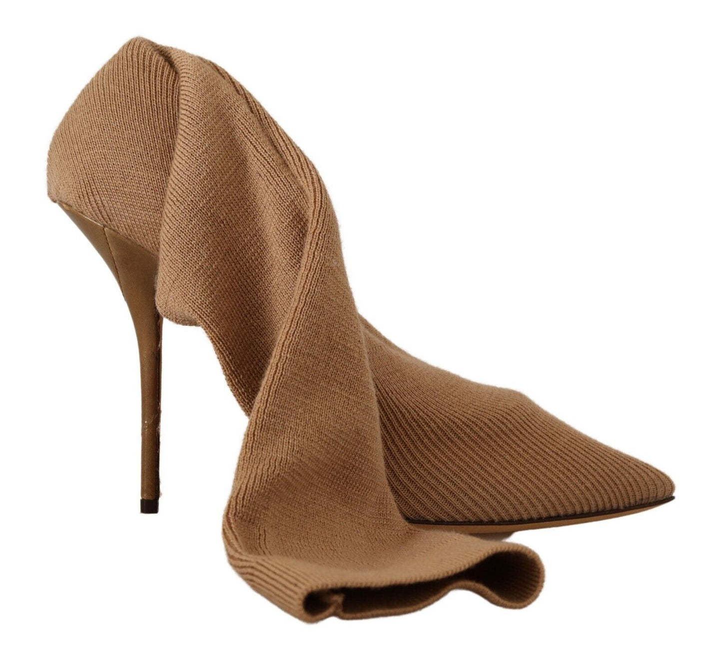 Dolce & Gabbana Chic Wool Eelskin Stiletto Booties