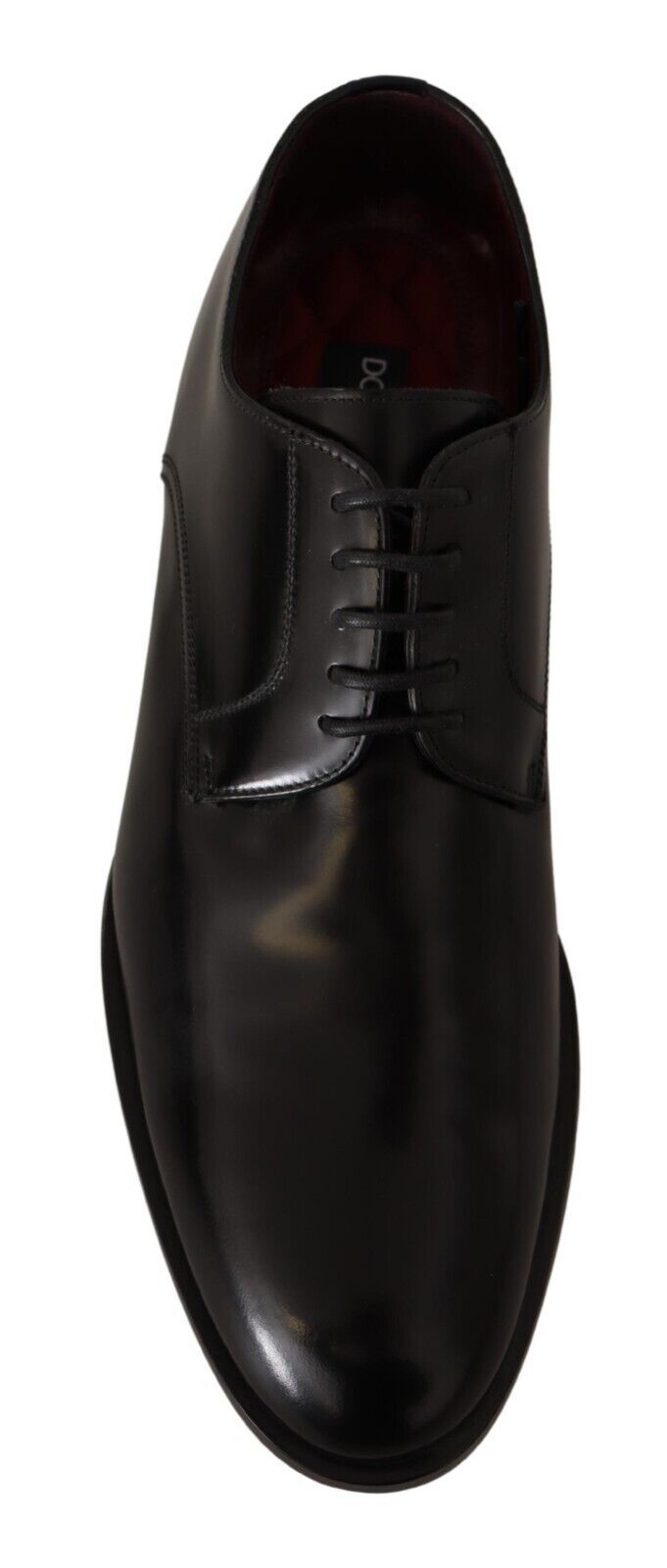 Dolce & Gabbana Black Leather Lace Up Formal Derby Shoes