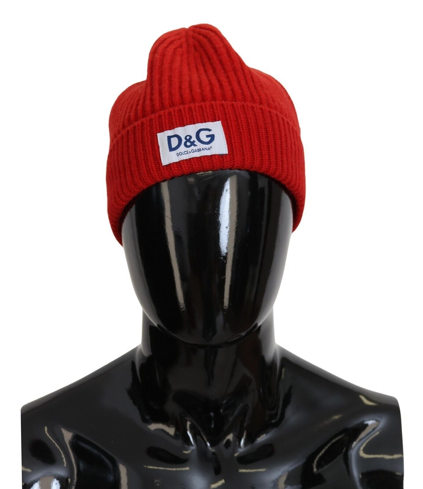 Dolce & Gabbana Elegant Red Virgin Wool Beanie Hat