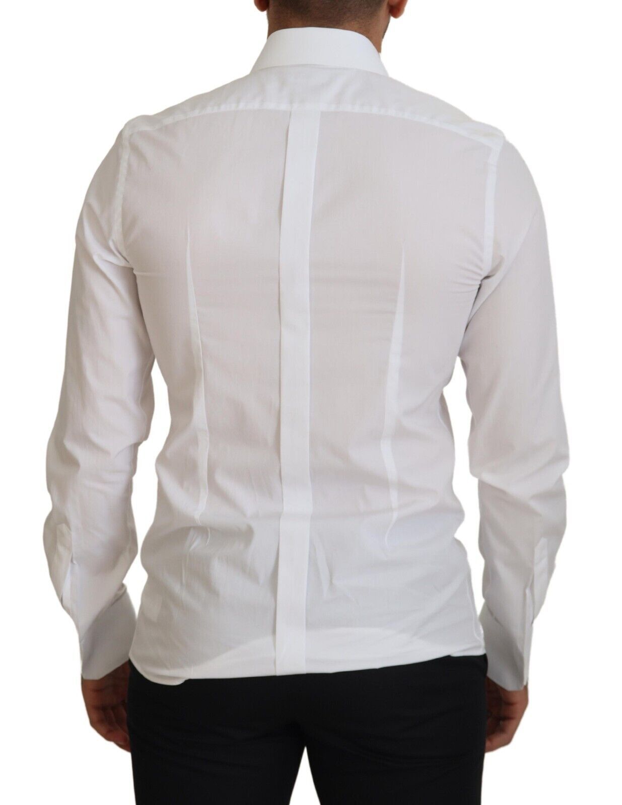 Dolce & Gabbana Elegant White Slim Fit Dress Shirt