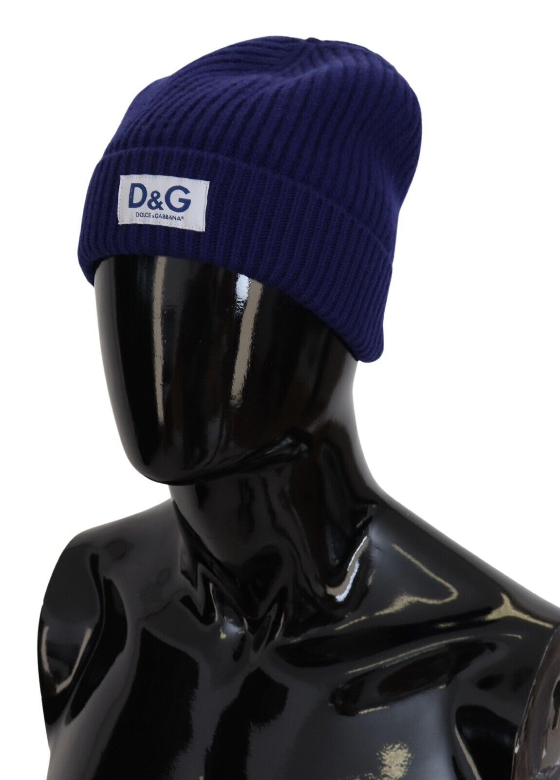 Dolce & Gabbana Elegant Blue Virgin Wool Beanie Hat for Men