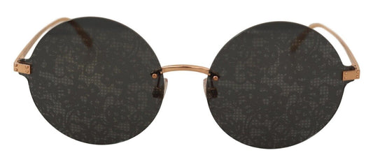 Dolce & Gabbana Chic Gold and Gray Designer Sunglasses