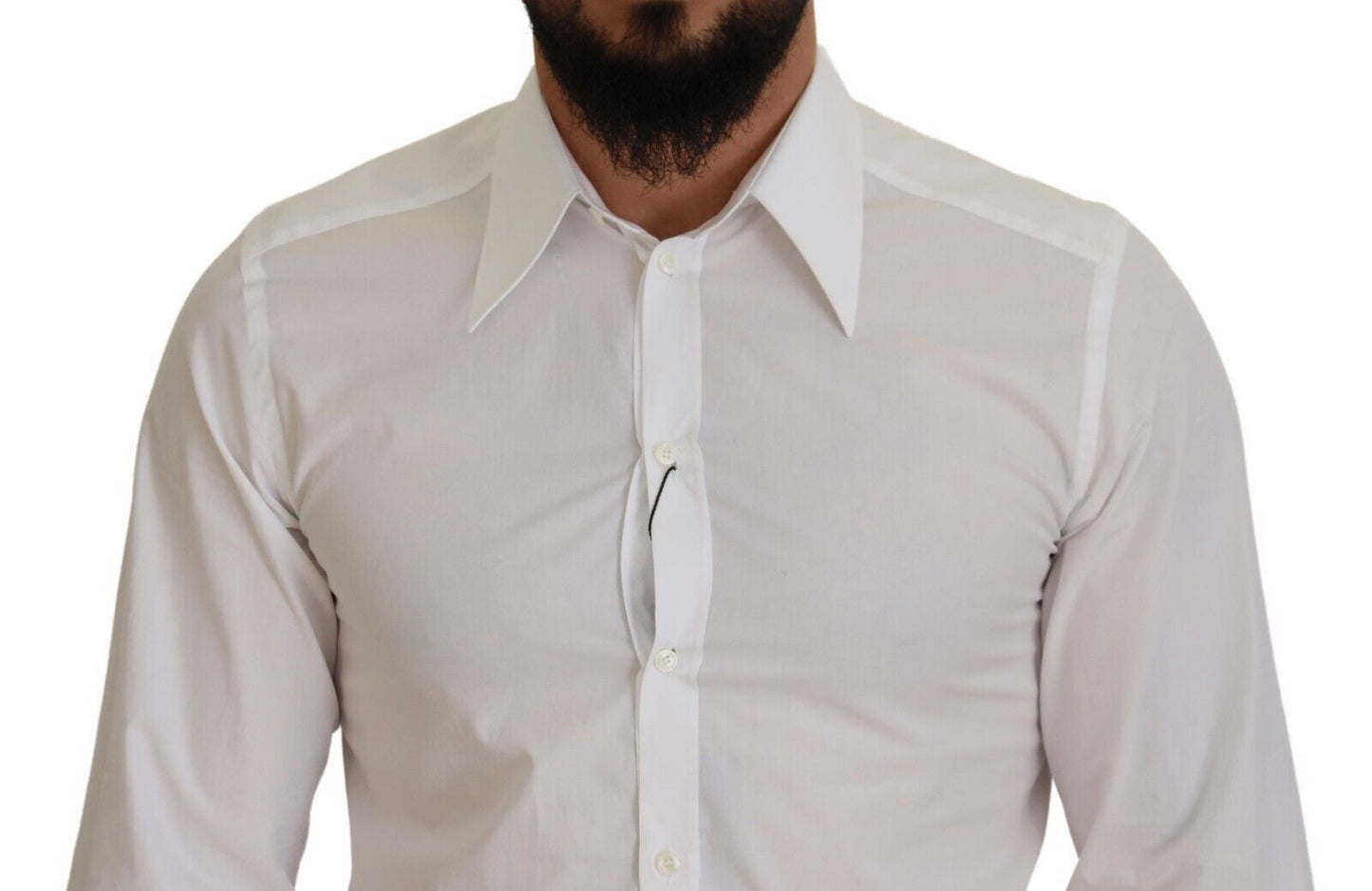 Dolce & Gabbana Elegant White Slim Fit Dress Shirt