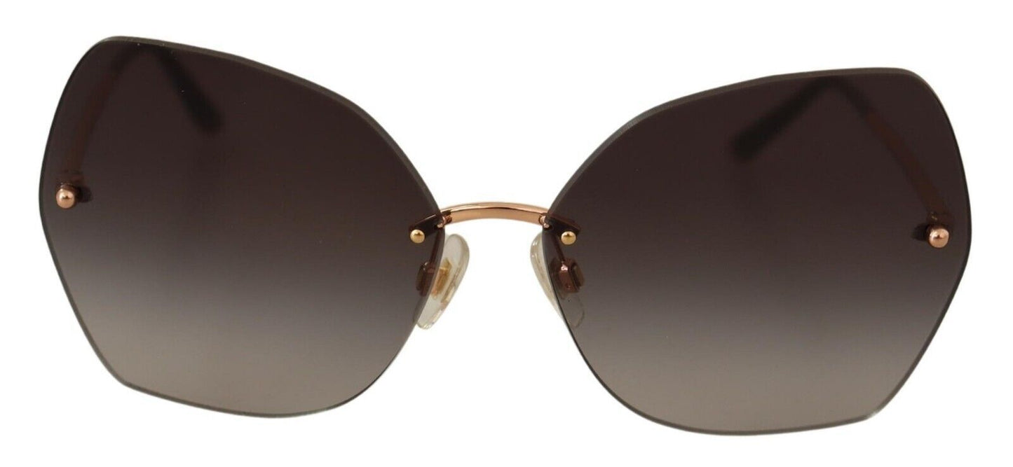 Dolce & Gabbana Elegant Gold-Tinted UV Protection Sunglasses