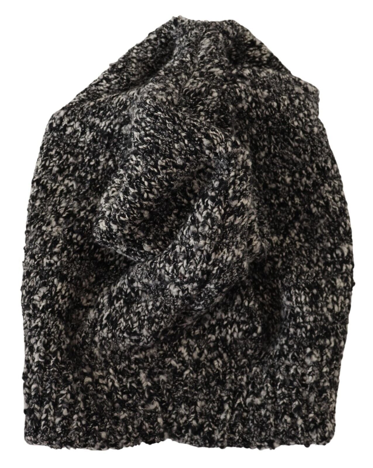 Dolce & Gabbana Chic Gray Virgin Wool Beanie Hat