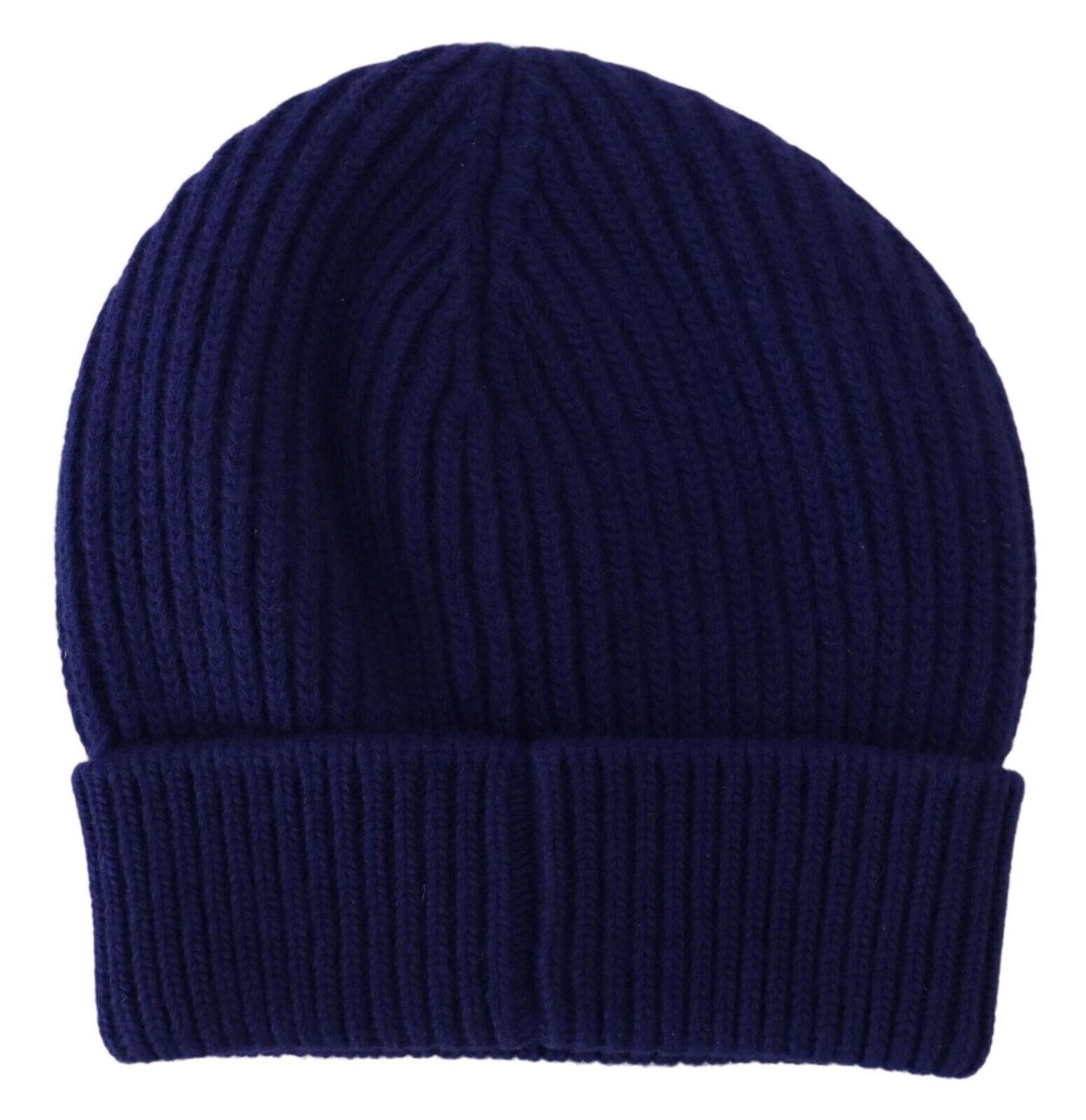 Dolce & Gabbana Elegant Blue Virgin Wool Beanie Hat for Men