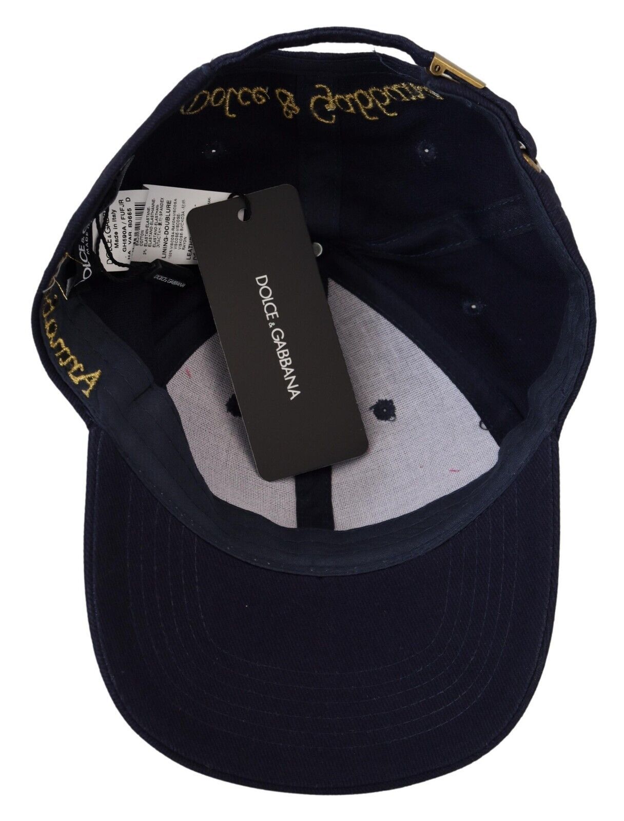 Dolce & Gabbana Elegant Dark Blue Baseball Cap